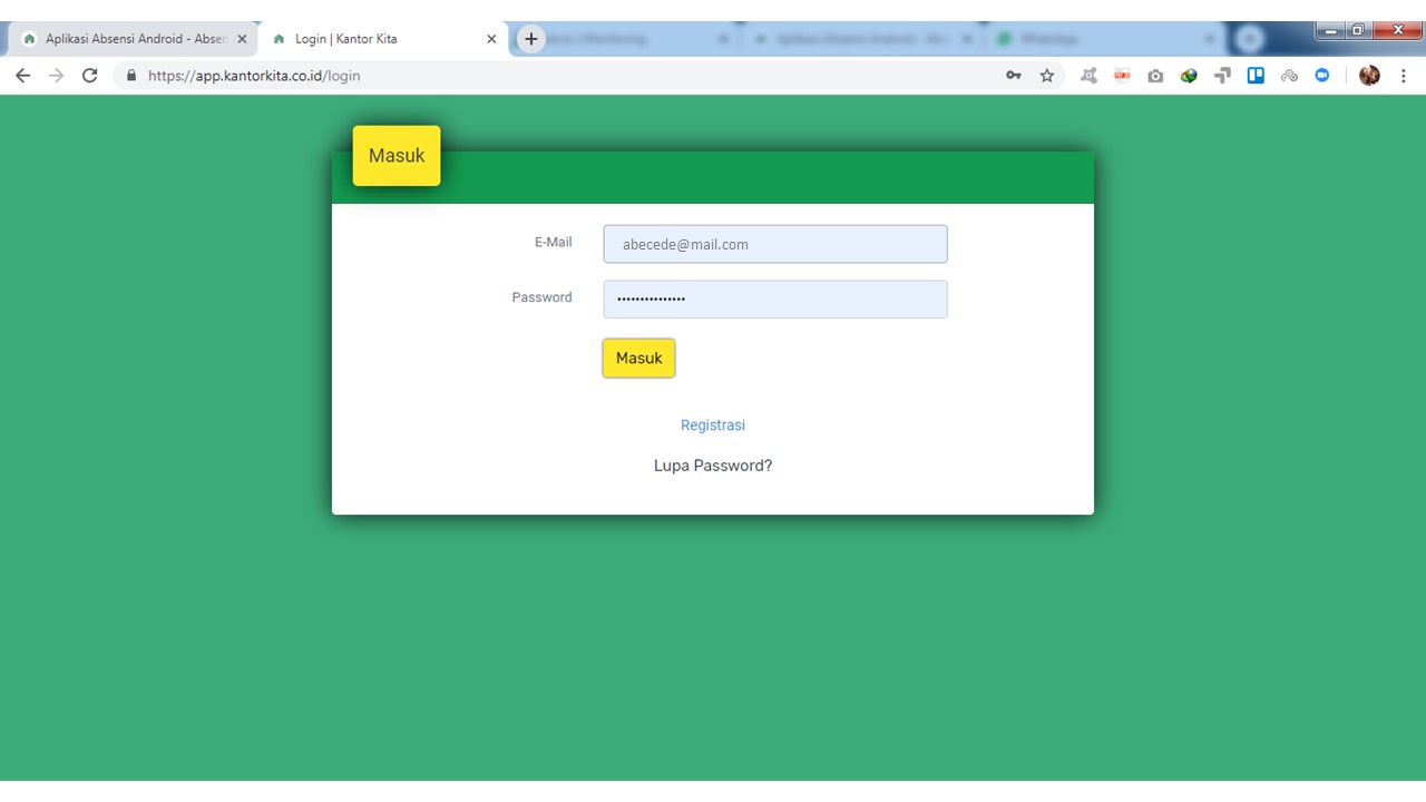 Tutorial Mendaftar Kantor Kita Aplikasi Absensi Android