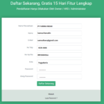 mengisi data regristasi