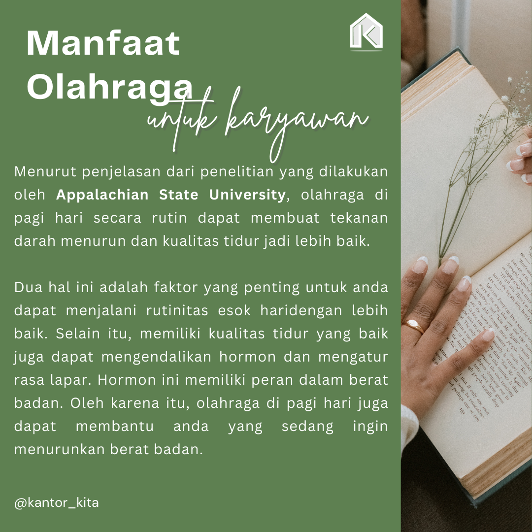 manfaat olahraga untuk karyawan 