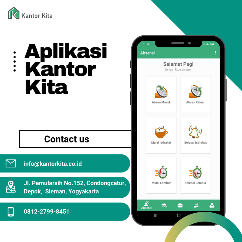 kontak aplikasi absensi kantor kita