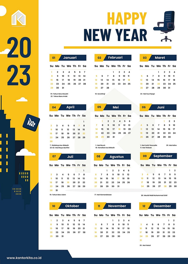 Kalender Lengkap Hari Libur Dan Cuti Bersama Nasional