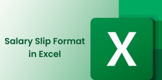 Contoh Slip Gaji Excel Template Otomatis Rumus Lengkap Terkini