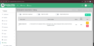 Cara Mengatur Lokasi Kantor di Dashboard Admin KantorKita