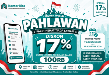 Promo PAHLAWAN: Diskon 17% Isi Saldo Kantor Kita