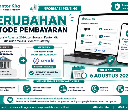Kantor Kita Gunakan Xendit Mulai 6 Agustus 2026