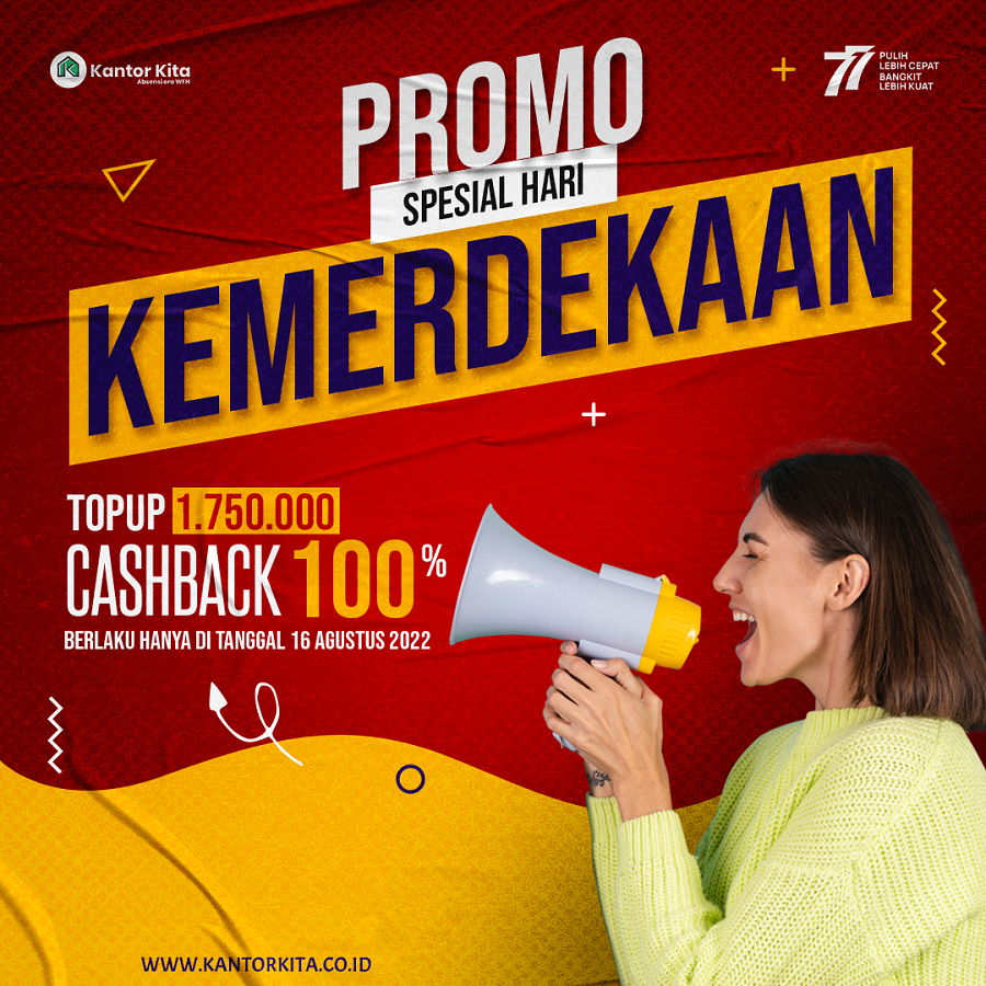Augustus Mendadak Cashback 100%