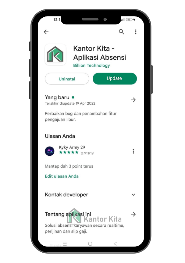 Perbarui Aplikasi Ke Versi Terbaru