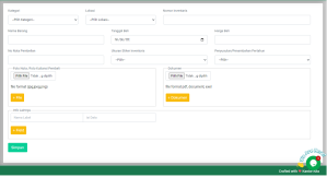Form Detail Barang Di Menu Inventaris Barang