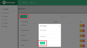 Setting Plugin Inventaris Barang
