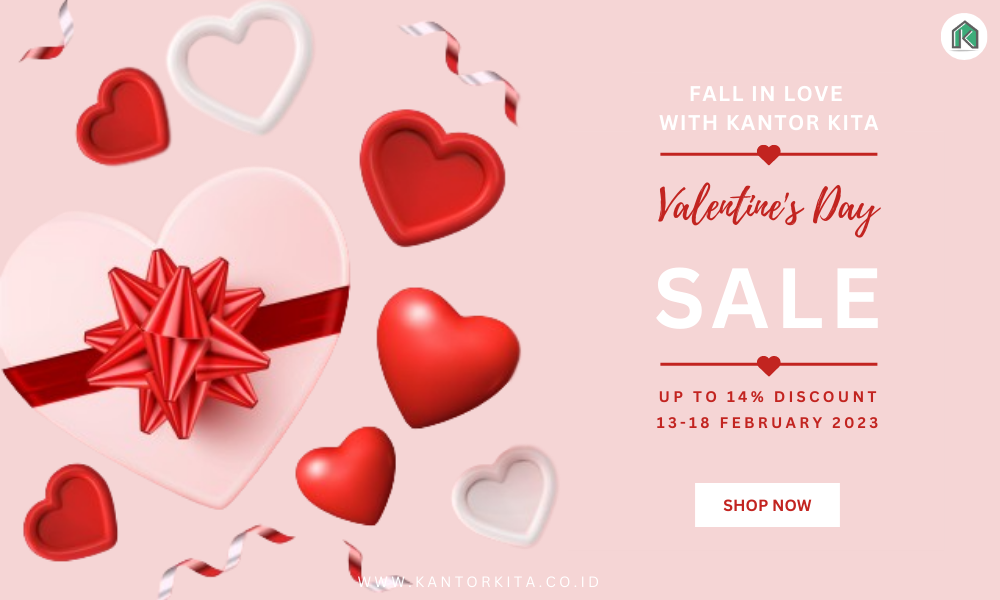 Spesial Valentine! Promo Kantor Kita Diskon 14%