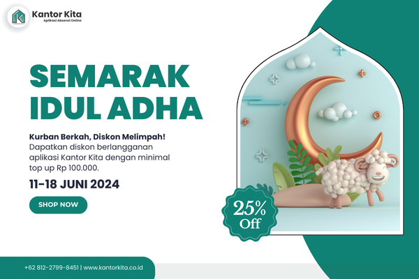 Promo Aplikasi Absensi Diskon 25% Spesial Idul Adha!