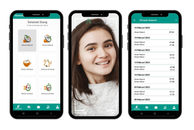 Fitur Face Detection Aplikasi Absensi