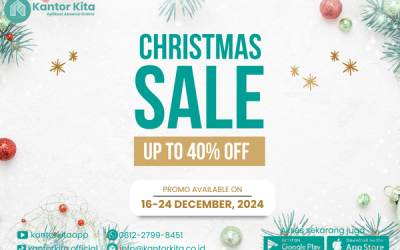 Promo Natal Kantor Kita: Aplikasi Absensi Diskon 40%