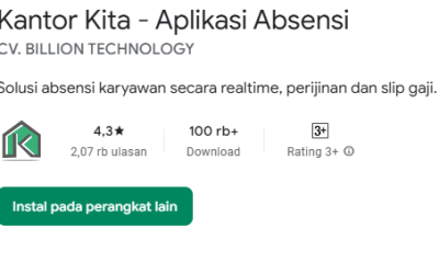 Aplikasi Kantor Kita Dapat Apresiasi Tinggi dari Pengguna: Solusi Absensi Digital yang Praktis dan Andal