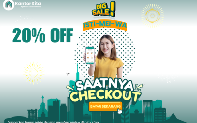 Promo ISTI MEI WA! Diskon 20% Top Up Billing Aplikasi Kantor Kita